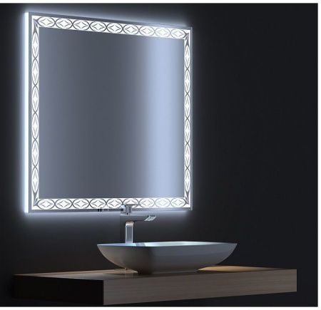 Зеркало с подсветкой De Aqua Тренд TRN 402 070 70х80 подвесное
