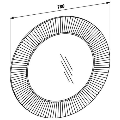 Зеркало с подсветкой Laufen Kartell 3.8633.3.084.000.1 80х80 - фото 2
