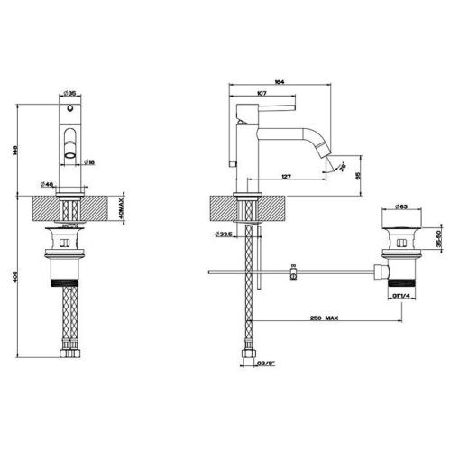 Смеситель Gessi Emporio Via tortona 18601#031 на раковину хром - фото 2
