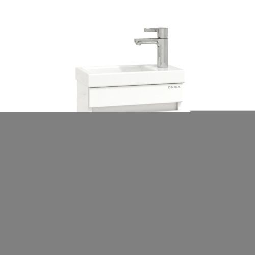Тумба под раковину Onika Милтон 104007 40х20 подвесная цвет белый