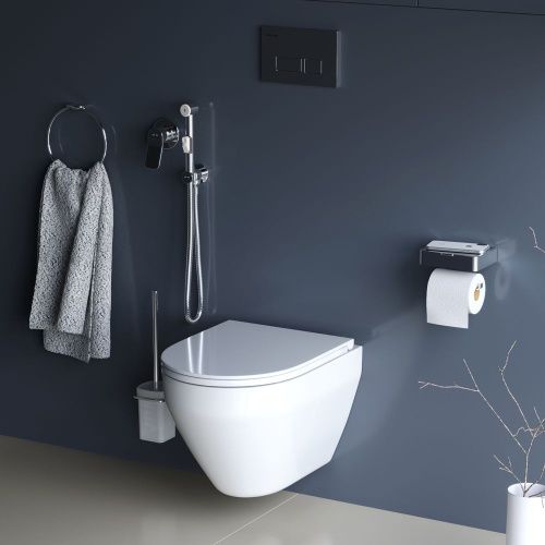 Комплект унитаз с инсталляцией с клавишей смыва с гигиеническим душем и аксессуарами для ванной комнаты Am.Pm Spirit CK70HA - фото 4