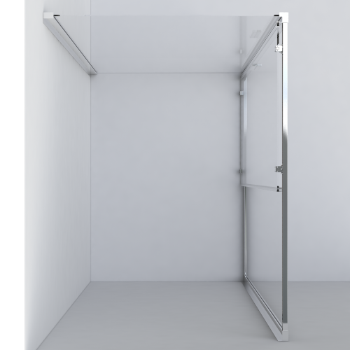 Душевой уголок Vincea Garda VSR-1G1013CLB 130х100 стекло прозрачное профиль черный без поддона - фото 3