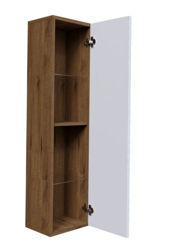 Шкаф-пенал Grossman Альба 303009 30х120 подвесной цвет белый/бежевый - фото 2