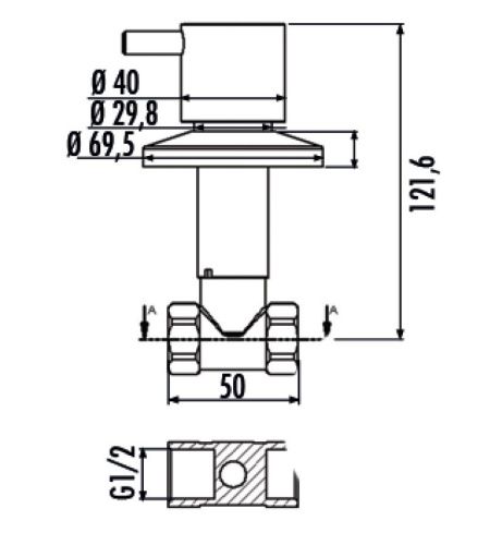 Запорный вентиль Creavit AC90L - фото 2