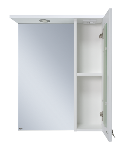 Зеркало-шкаф Misty Урал Э-Ура-04060-021П 60х70 подвесной цвет белый - фото 2