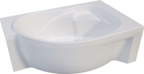 Ванна акриловая 1MarKa Ergonomika 01эрг17511п 180х110 пристенная асимметричная без каркаса - фото 2