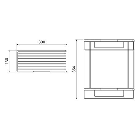 Полка в ванную комнату Timo Saona 13083/13