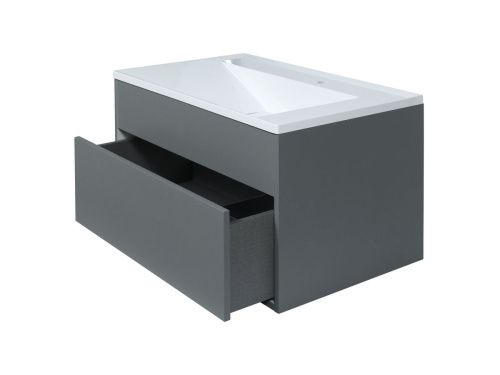 Тумба с раковиной Uperwood Lotus Premium 39340207462 80х50 цвет серый - фото 2