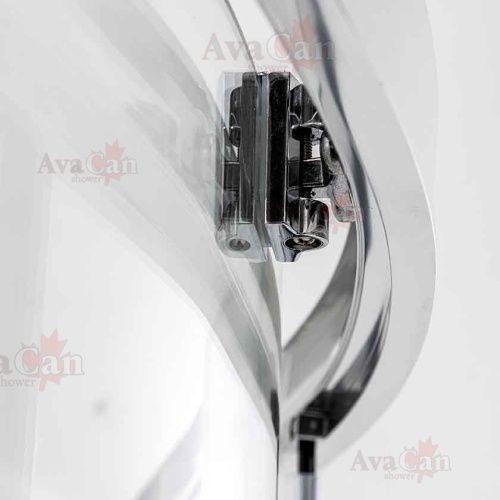 Душевой уголок AvaCan HC100 100х100 стекло прозрачное профиль хром без поддона - фото 2