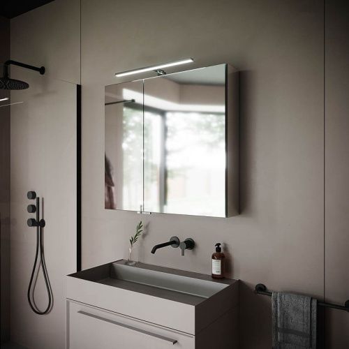 Зеркало-шкаф Sancos Hilton Z800 80х70 подвесной цвет белый - фото 2