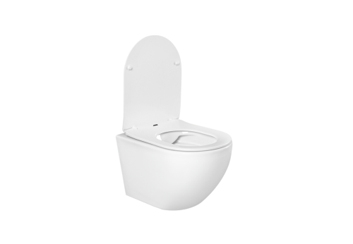 Унитаз подвесной Aquatek ЕВРОПА AQ1901-00 белый с сиденьем микролифт безободковый каскадный смыв - фото 5