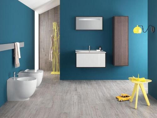 Чаша унитаза приставная Hatria LE FIABE Y1E701 цвет белый без сиденья безободковая душевой смыв - фото 2