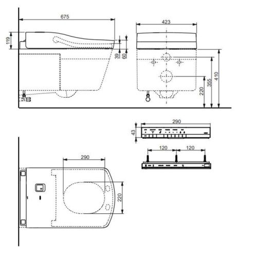 Крышка-биде электронная Toto Neorest TCF996RWG#NW1 - фото 2