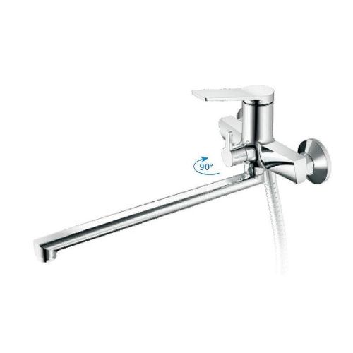 Смеситель для ванны и душа Haiba HB572 HB22572 настенный хром - фото 2