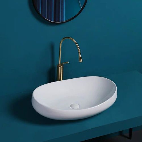 Раковина из сантехнического фарфора WesnaArt Nova 4060-NOV03 60х40 накладная цвет белый - фото 3