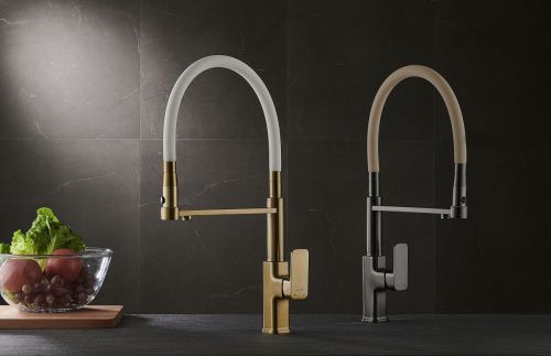 Смеситель для кухни Savol S-L1808Q-12 на столешницу графит - фото 4