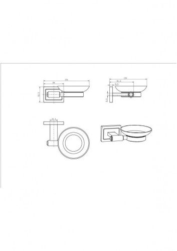 Мыльница CeramaLux Gamma 12304 - фото 2