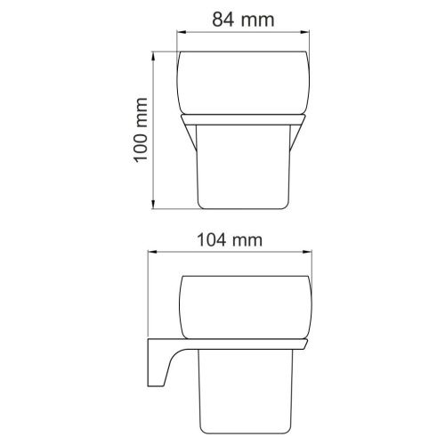 Стакан для зубных щеток WasserKRAFT 7228 - фото 4