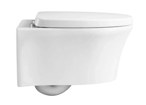 Чаша унитаза подвесная Arrow AHB2106H цвет белый без сиденья безободковая каскадный смыв - фото 4
