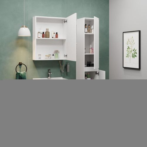 Тумба под раковину Onika Милтон 105561 50х40 напольная цвет белый - фото 5