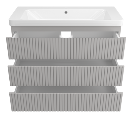 Тумба под раковину Brevita Victory VIC-07105-50-03Я 100х50 напольная цвет серый