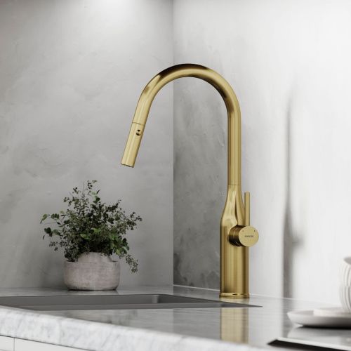 Смеситель для кухни Sancos Grand SC4002BG на мойку золото - фото 5