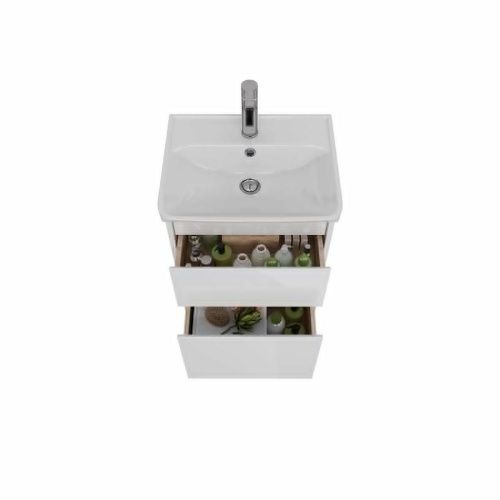 Тумба под раковину LeMark Combi LM03C50T 50х30 напольная цвет белый - фото 3