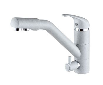 Смеситель для кухни Paulmark HESSEN He213017-310 на мойку серый
