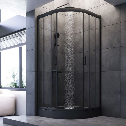 Душевой уголок Am.Pm Gem W90G-401-090BT 90х90 стекло прозрачное профиль черный без поддона - фото 3