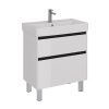 Тумба под раковину LeMark Combi LM03C80T-black 70х40 напольная цвет белый