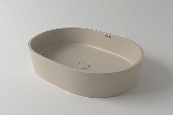 Раковина из искусственного камня Holbi ARIEL 1.02.011.11.3 60х40 накладная цвет бежевый