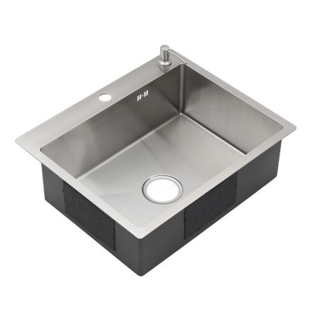 Кухонная мойка Melana ProfLine MLN-R6050H+дозатор 60х50 цвет серый поверхность матовая