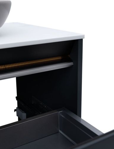 Тумба под раковину Allen Brau Activity 1.34004.AM 80х50 подвесная цвет черный - фото 3