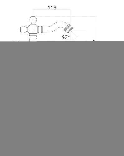 Смеситель Fiore 02OO0635 на биде золото - фото 3