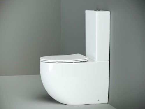 Унитаз напольный с бачком Ceramica Nova METROPOL CN4001 белый с сиденьем микролифт безободковый душевой смыв - фото 5