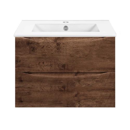 Тумба под раковину Vincea Mia Slim VMC-2MC700S1RW 70х40 подвесная цвет коричневый - фото 2