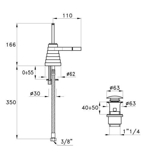 Смеситель Stella Titian TT 00300 CR00 на биде хром - фото 2