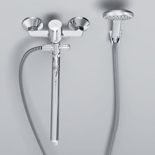 Смеситель для ванны и душа Am.Pm X-Joy S F85B90100 настенный хром - фото 5