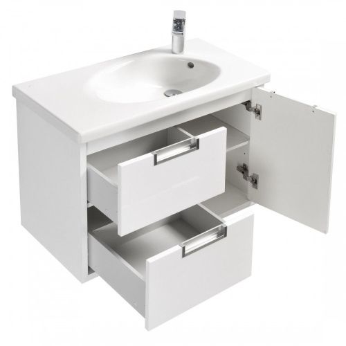 Тумба под раковину Roca Etna 7857301806 80х40 подвесная цвет белый - фото 2