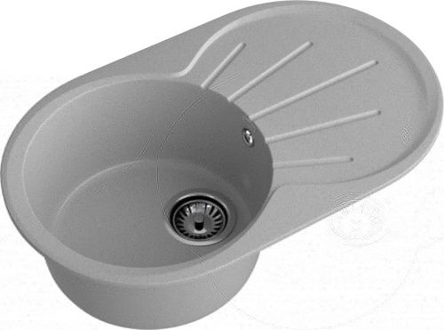 Кухонная мойка Granfest Rondo R-750L серый 75х45 цвет серый поверхность матовая - фото 2