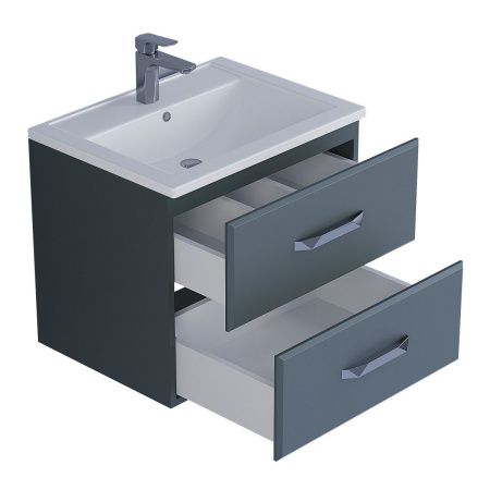 Тумба под раковину Uperwood Foster 291020520 60х40 подвесная цвет серый