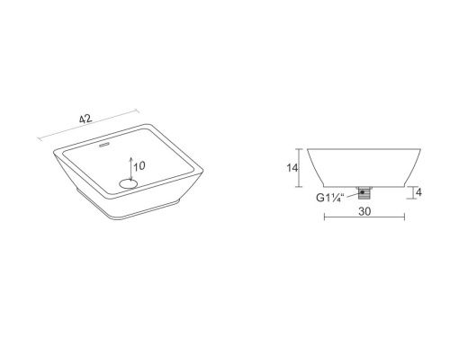 Ванна акриловая Riho Still B100031005 170х75 пристенная прямоугольная - фото 2