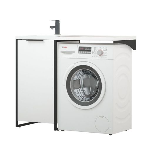 Тумба под раковину Corozo Гера SD-00001908 50х50 напольная цвет белый - фото 4