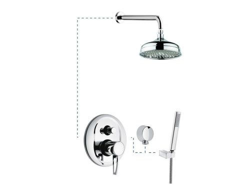 Душевая система Emmevi Minu 830CR встраиваемая в стену цвет хром