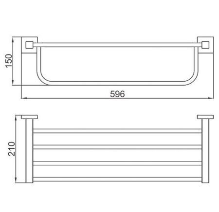 Полка в ванную комнату D-Lin D250222
