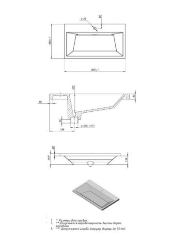 Раковина из искусственного камня Uperwood Olivia ROlivia80wg 80х50 полувстраиваемая цвет белый - фото 4