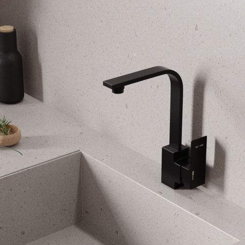 Смеситель для кухни Wasserkraft Abens 2000 2007 на мойку черный - фото 2