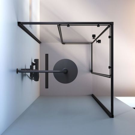 Душевой уголок Am.Pm X-Joy W94G-403-9090-BТ 90х90 стекло прозрачное профиль черный без поддона