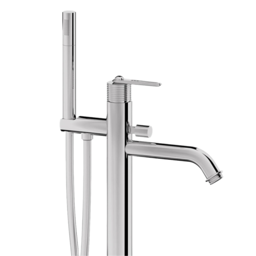 Смеситель для ванны Daniel Brooklyn BY678CR напольный хром - фото 2