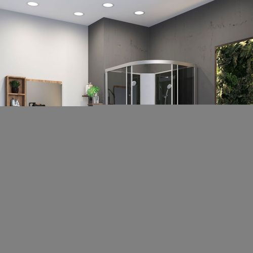 Душевая кабина Niagara Classic 35121433LBKG 120х80 асимметричная без крыши ориентация левая - фото 3